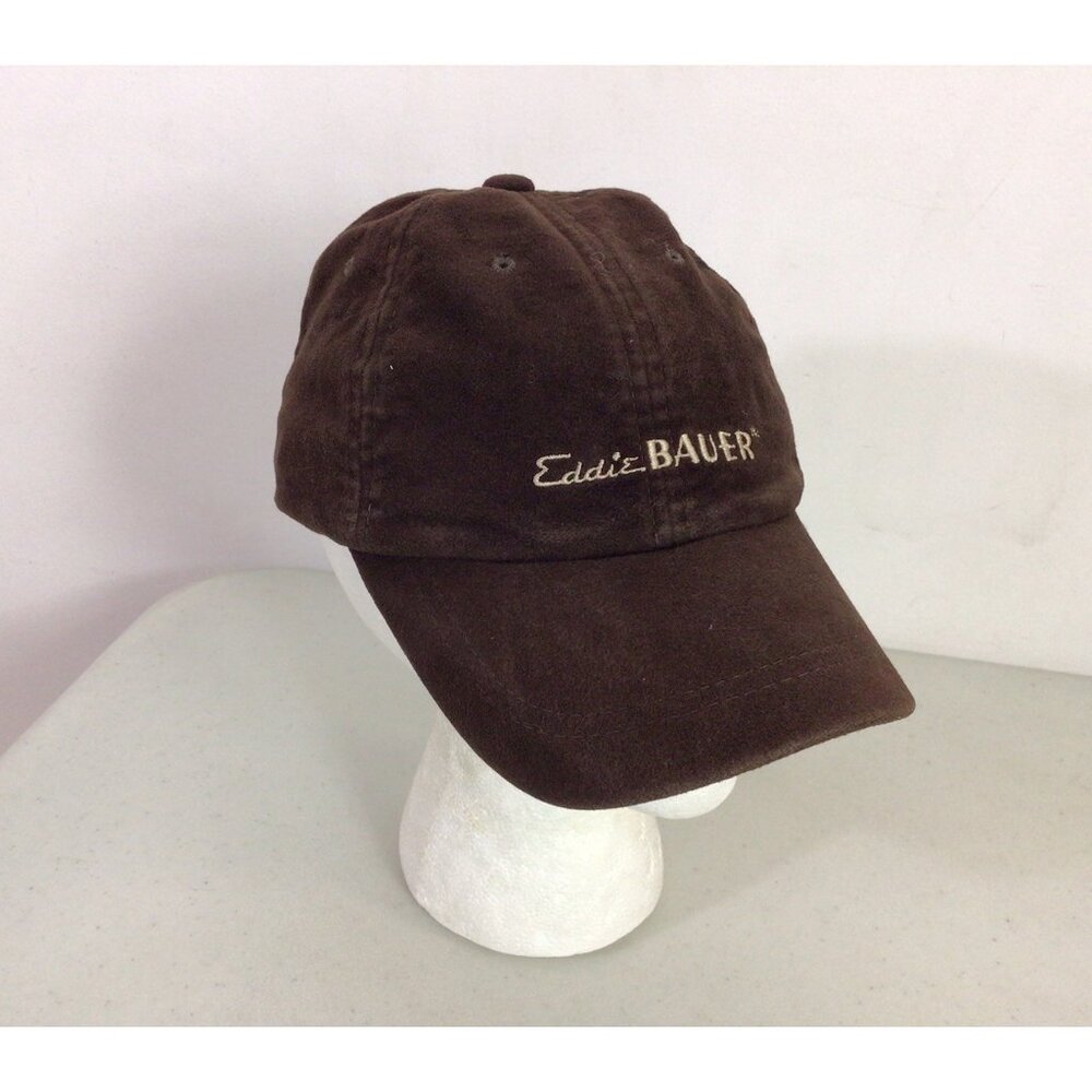 Eddie Bauer Vintage Brown Velvet Baseball Hat Cap Womens One Size